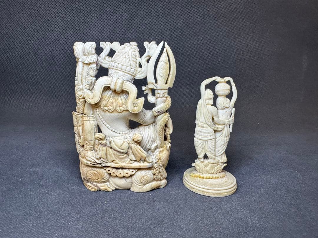 極上　置物　チベット　仏像　天然素材　アンティーク　和彫　置物　骨董　飾り物