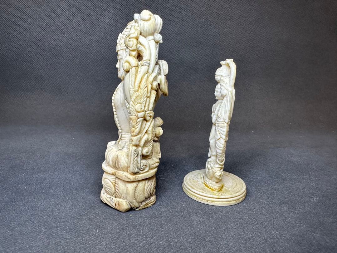 極上　置物　チベット　仏像　天然素材　アンティーク　和彫　置物　骨董　飾り物