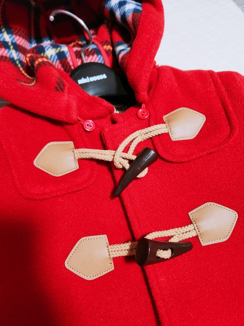MIKI HOUSE　ダッフルコート　レッド　ベビー
