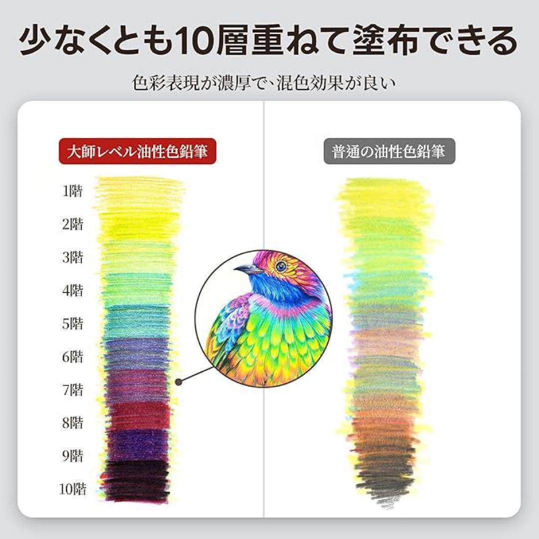 油性鉛筆 80色 大人の色鉛筆 油性 プロ用色鉛筆 塗り絵 色鉛筆 大人スケッチ
