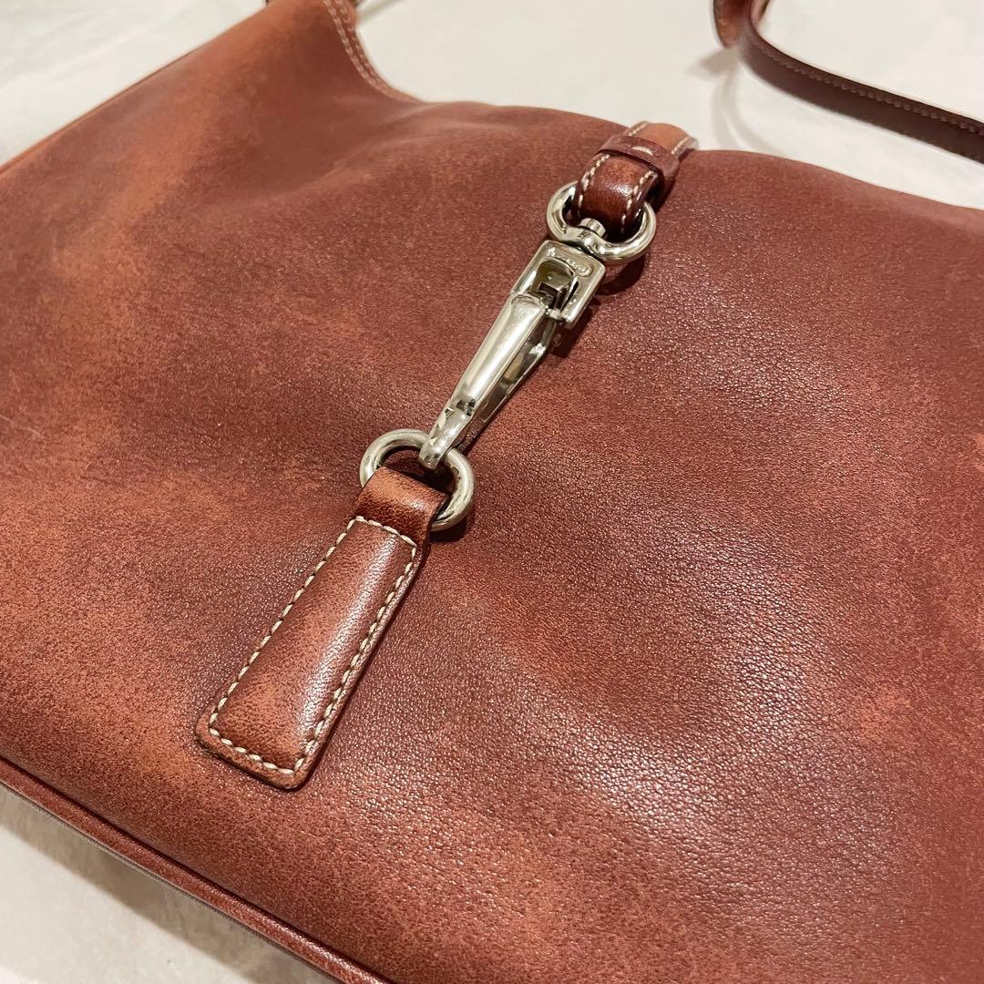 美品 オールドコーチ y2k ホーボー ショルダーバッグ　本革　肩掛け