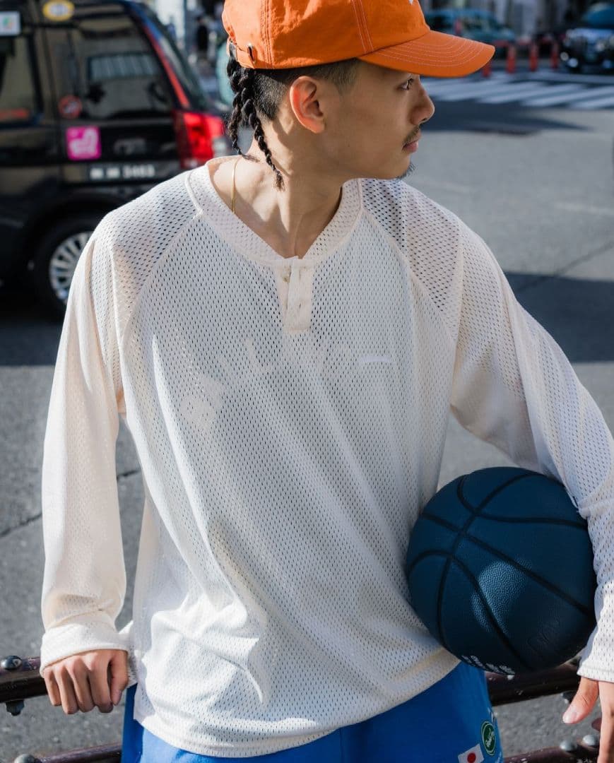 トップス ballaholic Logo Mesh Long Shirt