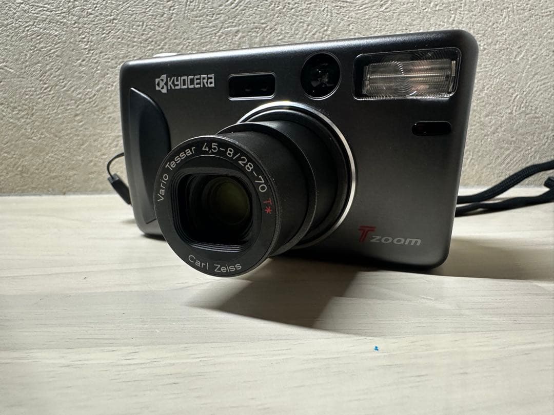 希少【美品】kyocera T ZOOM 電池　フィルム　カメラ　京セラ