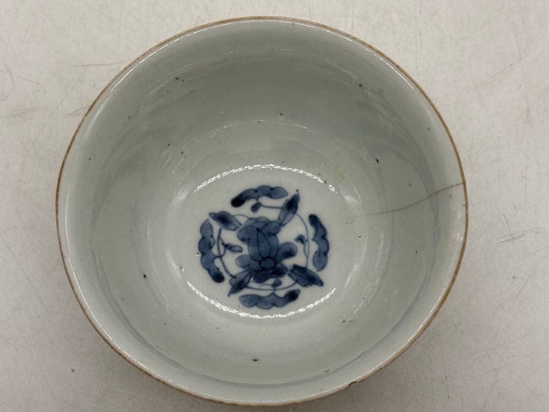 中国　色絵お碗2点　新渡　送料込み251022