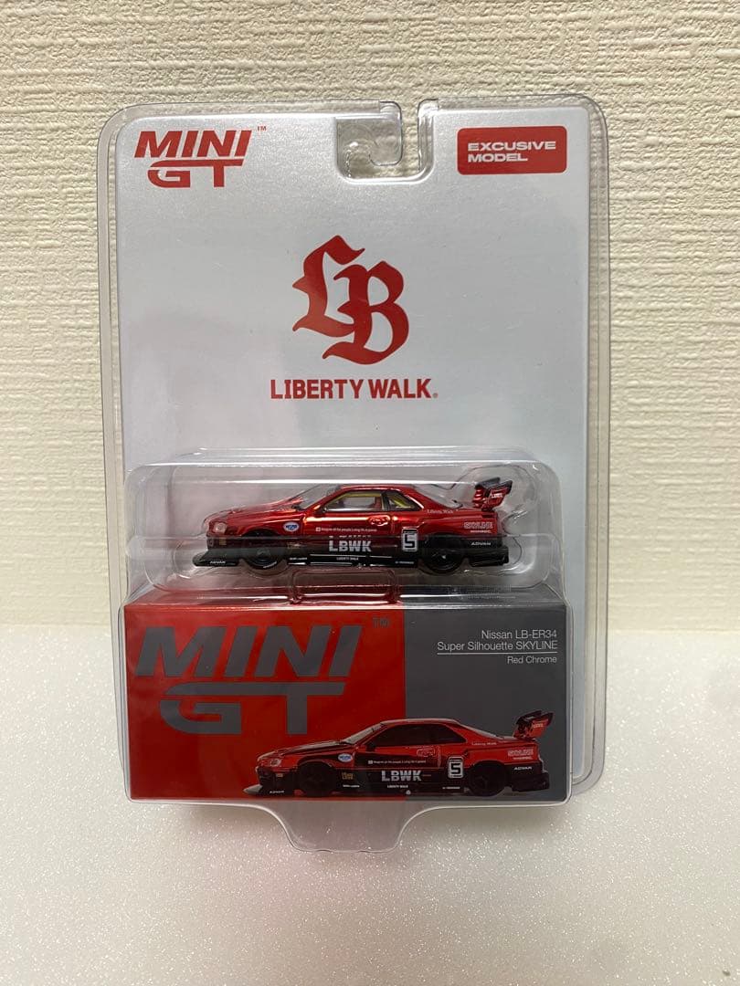 MINI GT LB-ER34 1015 ブラジル限定　Red Chrome