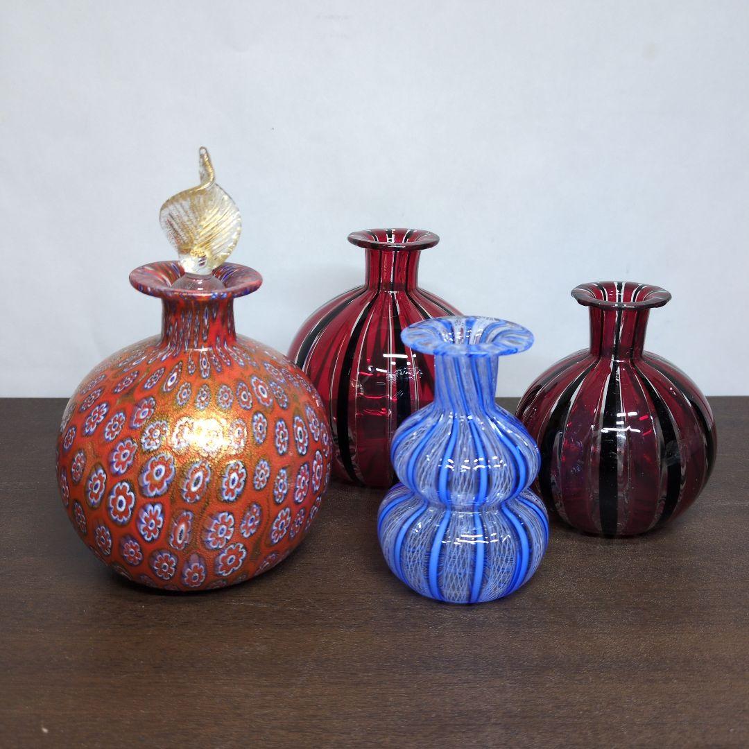 ムラーノ ガラス 香水瓶 4点セット