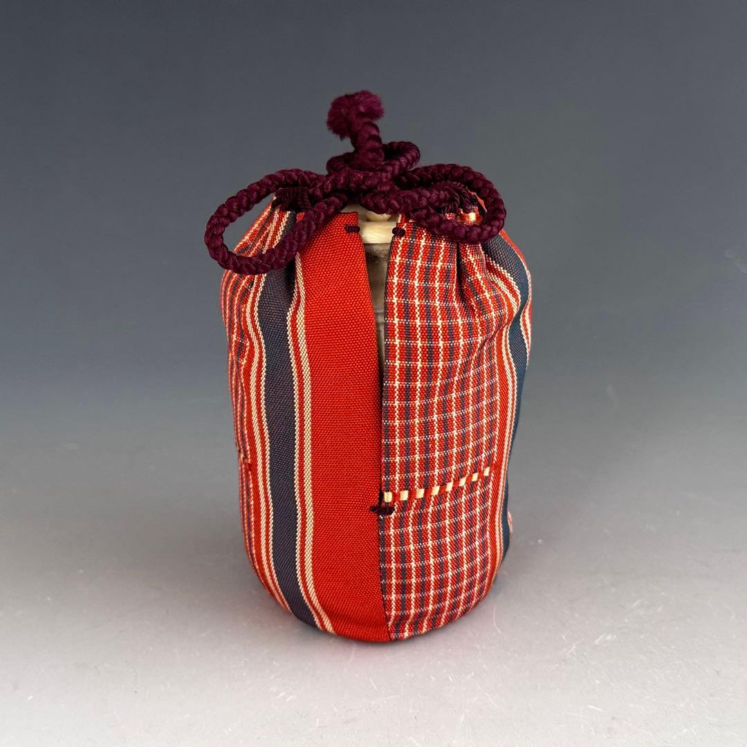 茶道具　権現谷窯　濃茶器　茶入　副田螺山　共箱　仕服付　ら山　鍋島　大川内山