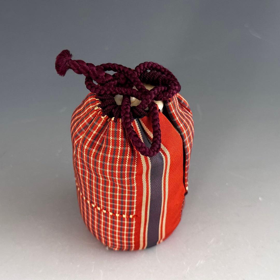 茶道具　権現谷窯　濃茶器　茶入　副田螺山　共箱　仕服付　ら山　鍋島　大川内山