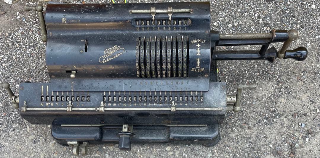 昭和レトロ アンティーク雑貨 手動計算機