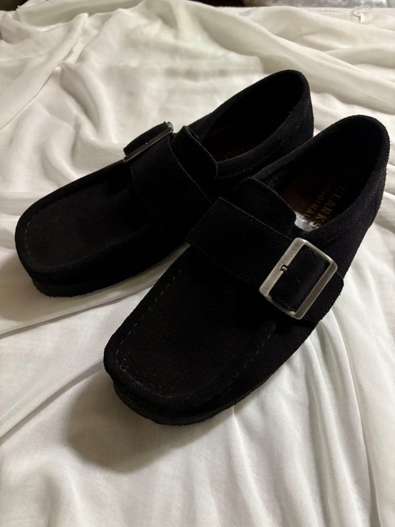 CLARKS ORIGINALS ブラック モカシン 8