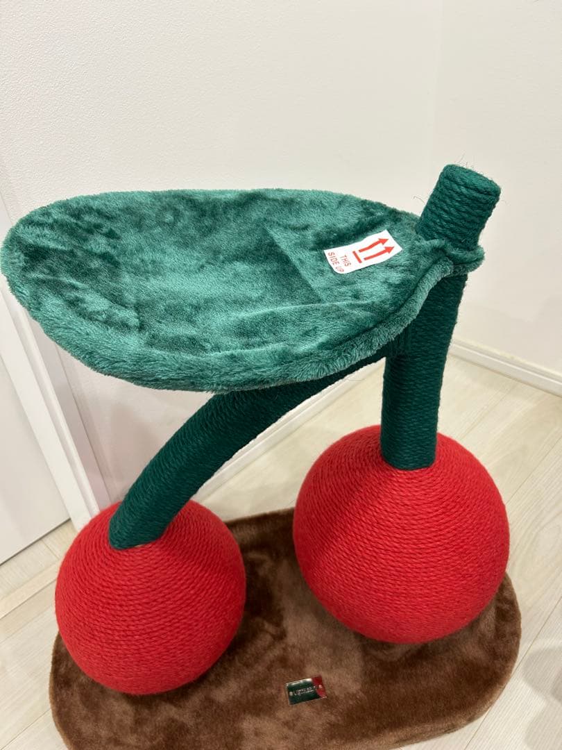 さくらんぼ型キャットタワー 爪研ぎ