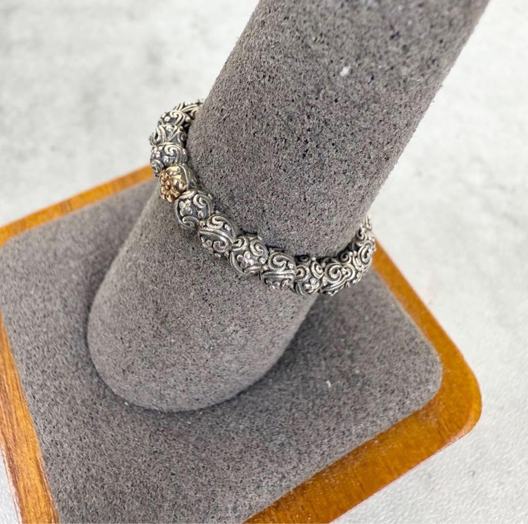 GEROCHRISTO ジェロクリスト シルバー×ゴールド ナローリング 18k