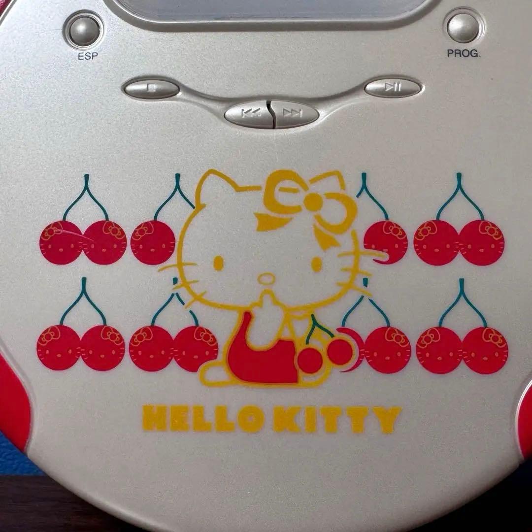 貴重極美品✨ハローキティ ポータブルCDプレイヤー レトロ 動作確認済み