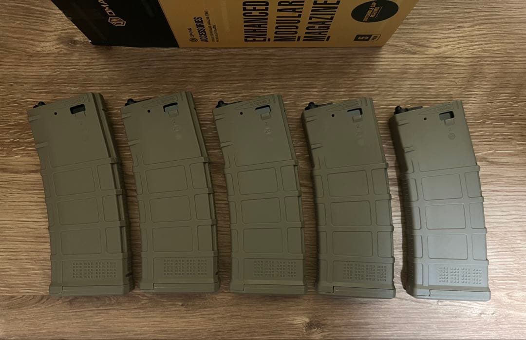 DMAG FDE色 スタンダードマガジン5本セット(形状加工品) Gen3タイプ