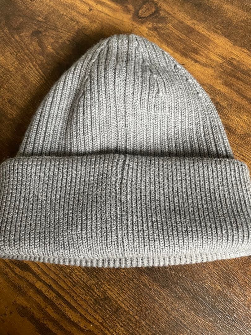 LOEWEニット帽　ロエベビーニー（ウール）グレー