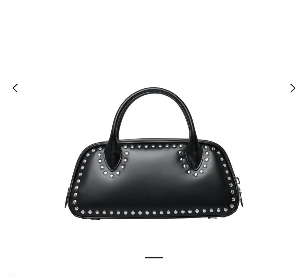 コムデギャルソン　スタッズディテール トップハンドルバッグ