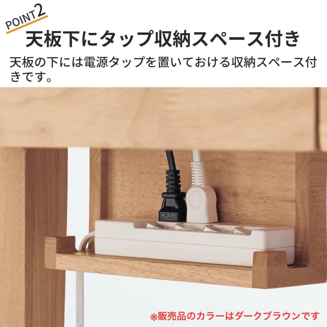 奥行が選べるパソコンデスク 【引出し付き】＜奥行40／奥行50cm＞