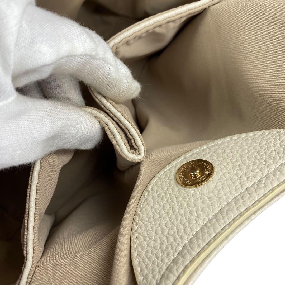 【美品】 Kitamura キタムラ ショルダーバッグ シボ革 ベージュ レザー