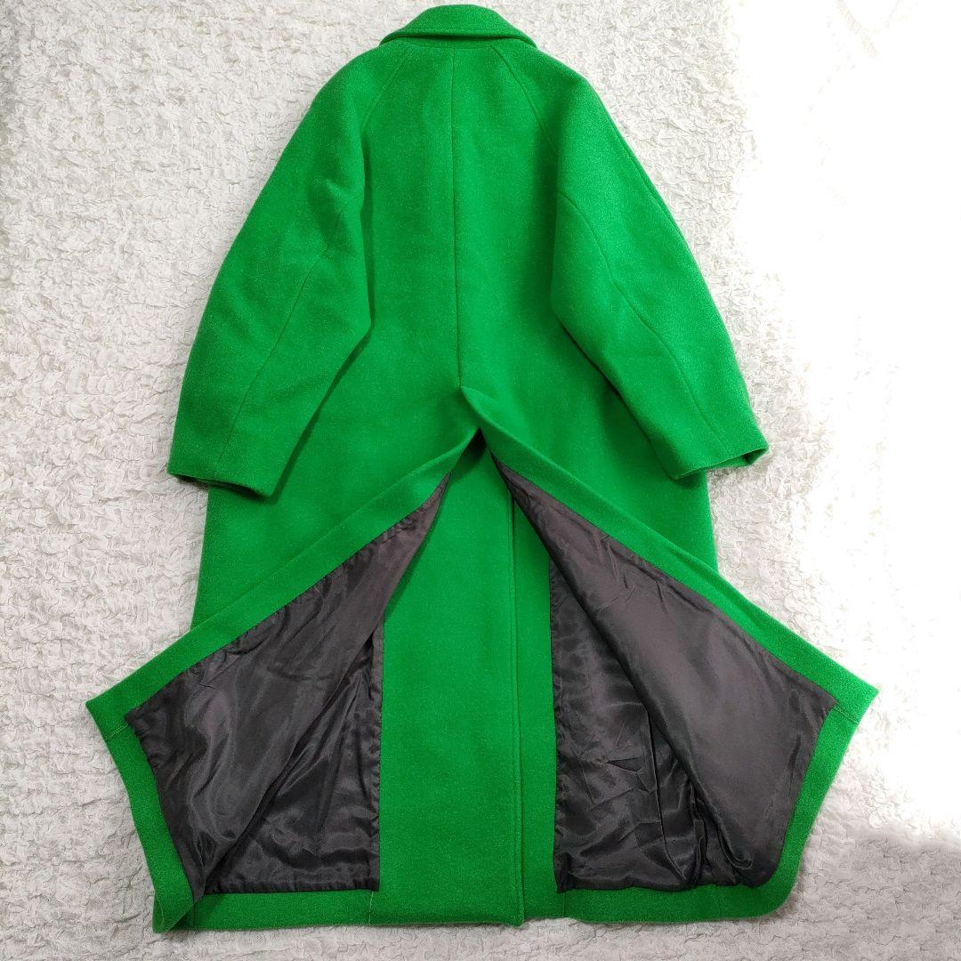 MAISON SPECIAL スーパー100メルトンルーズコート グリーン