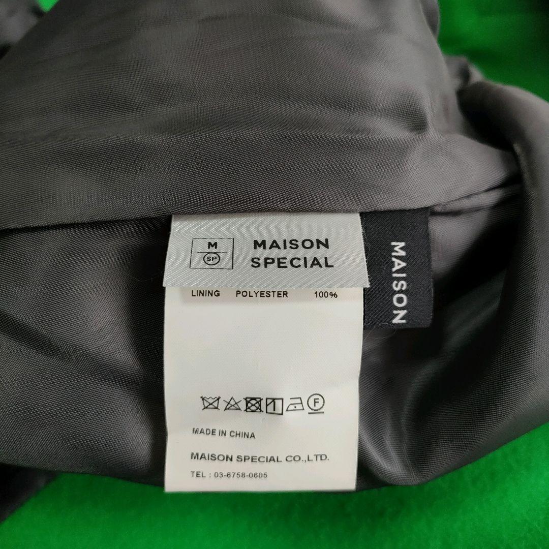 MAISON SPECIAL スーパー100メルトンルーズコート グリーン
