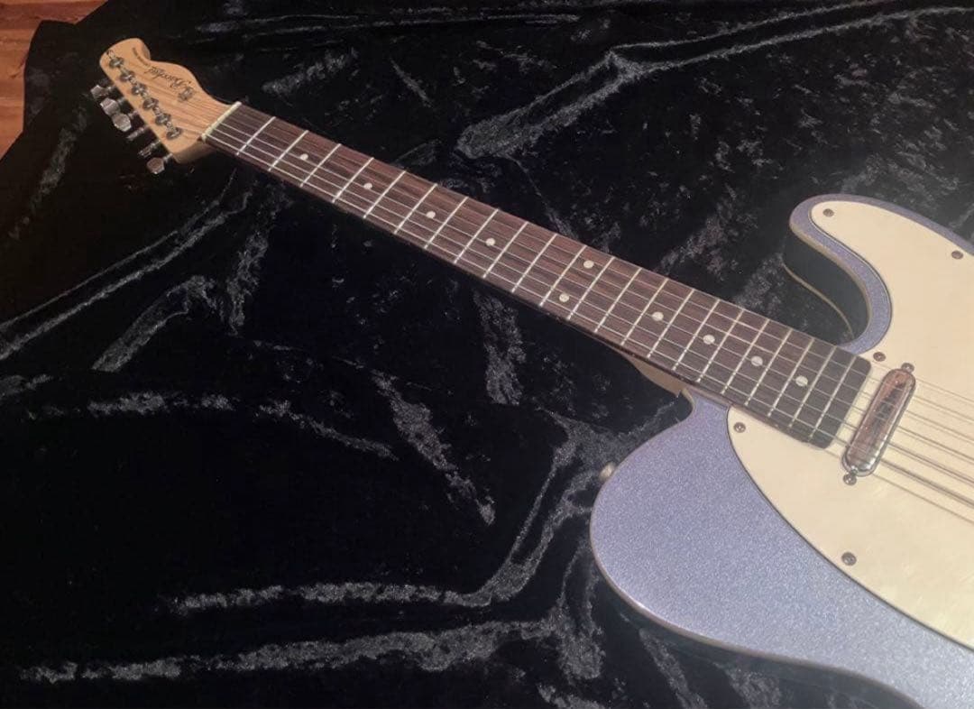 希少　Bacchus テレキャスター　バインディング　青