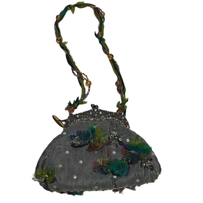 希少 MARY FRANCES メアリーフランシス ビーズ刺繍 ショルダーバッグ