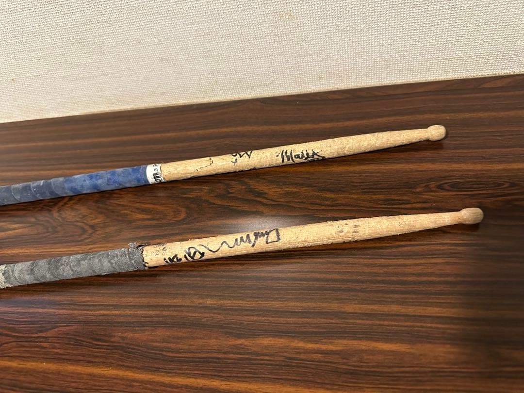 ゼブラヘッド　ZEBRAHEAD　サイン入り　ドラムスティック　2本セット