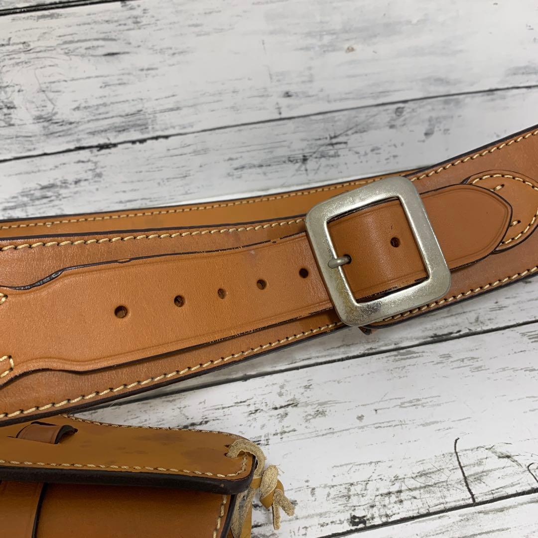 イーストA No.001-M★牛革製 ウエスタンベルト ガンホルスター