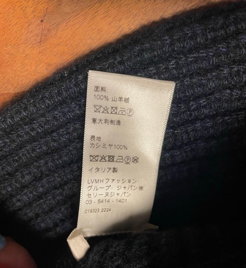 CELINE ネイビー ニットバケットハット