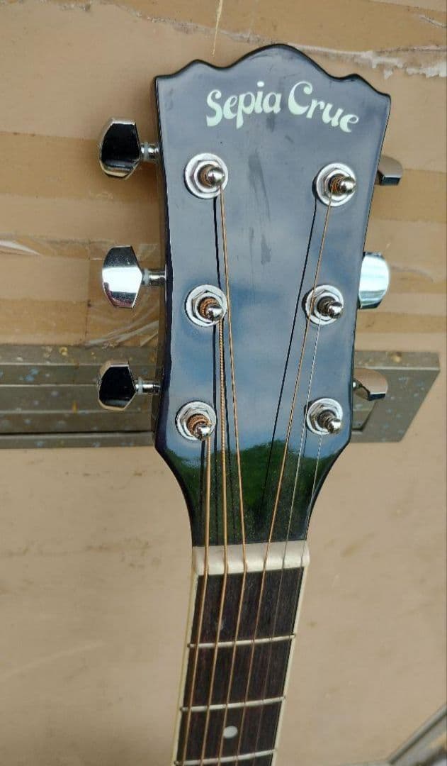 超美品 展示品 SEPIA CLUE EAW-01 BK プリアンプ付エレアコ