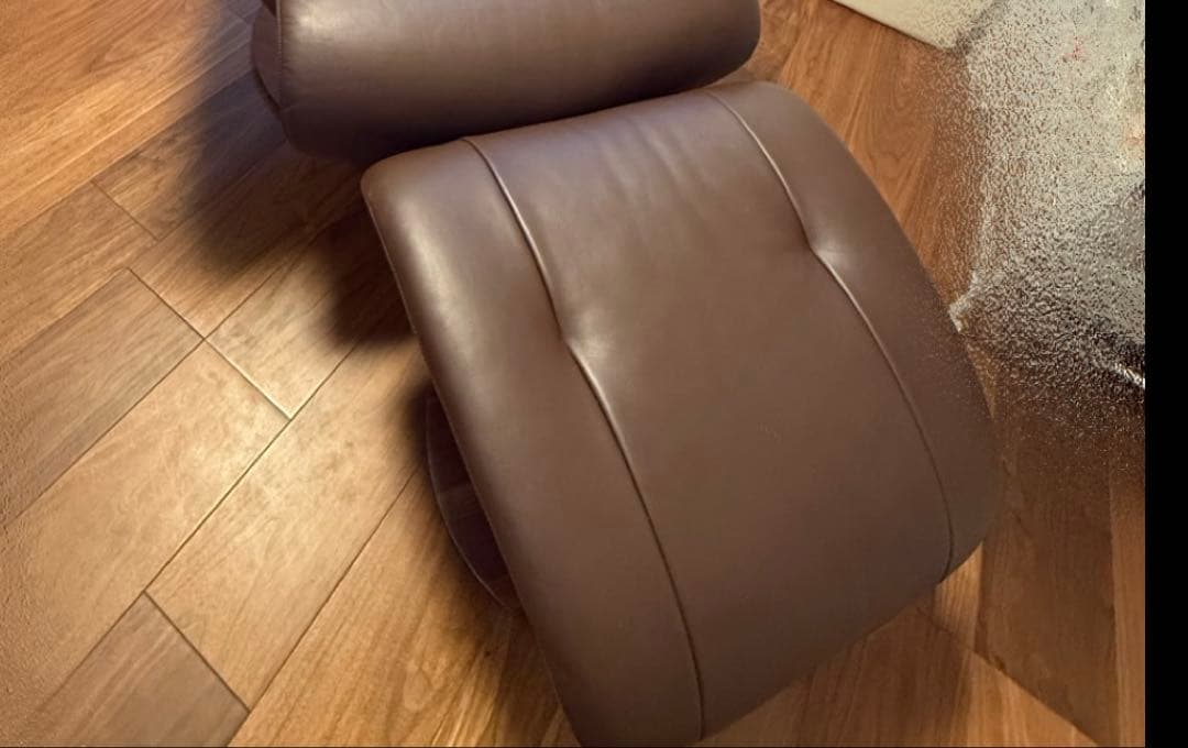 ブラウンリクライニングチェア オットマンのみ