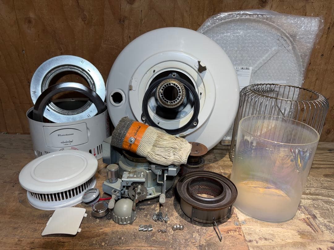 芯乾燥済 石油ストーブ 置台新品レインボー RB-25F分解メンテナンス済