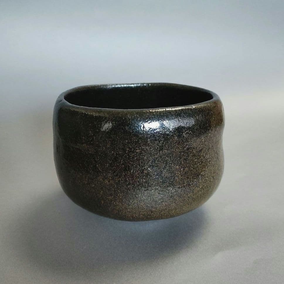 池田退輔　本間焼　黒楽茶碗