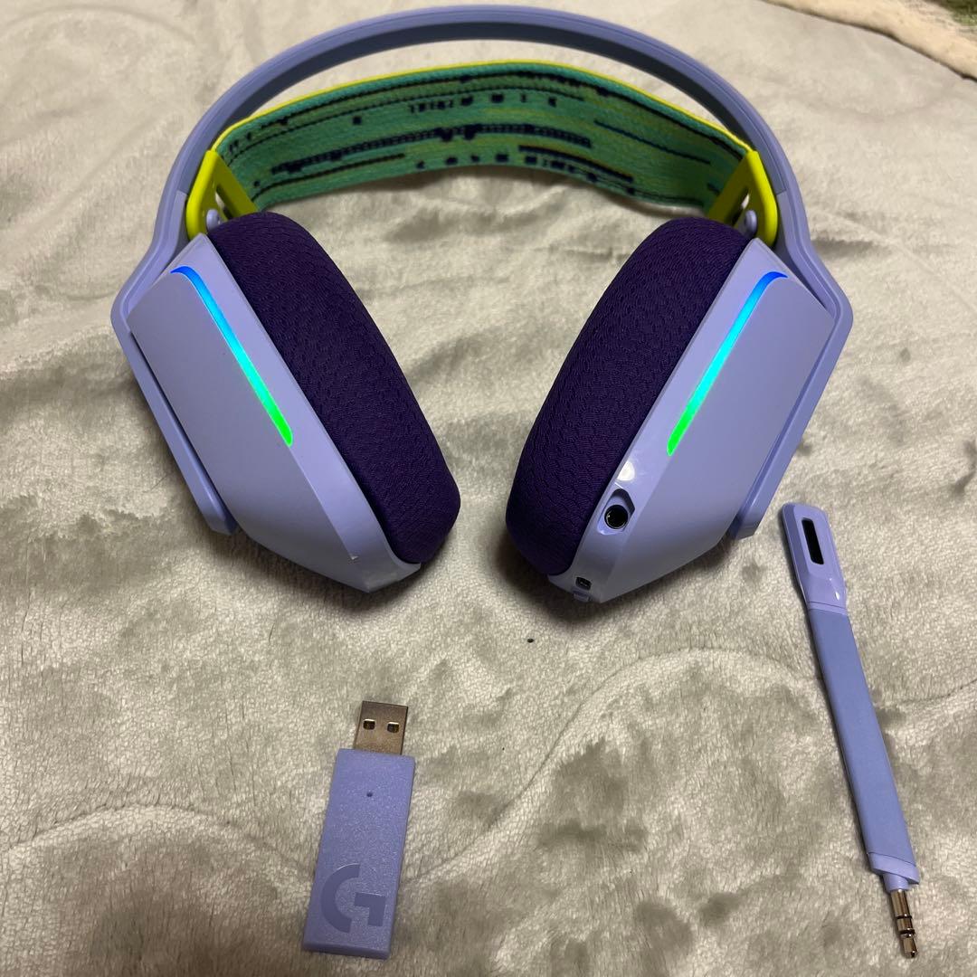 Logitech G733 ゲーミングヘッドセット ライラック
