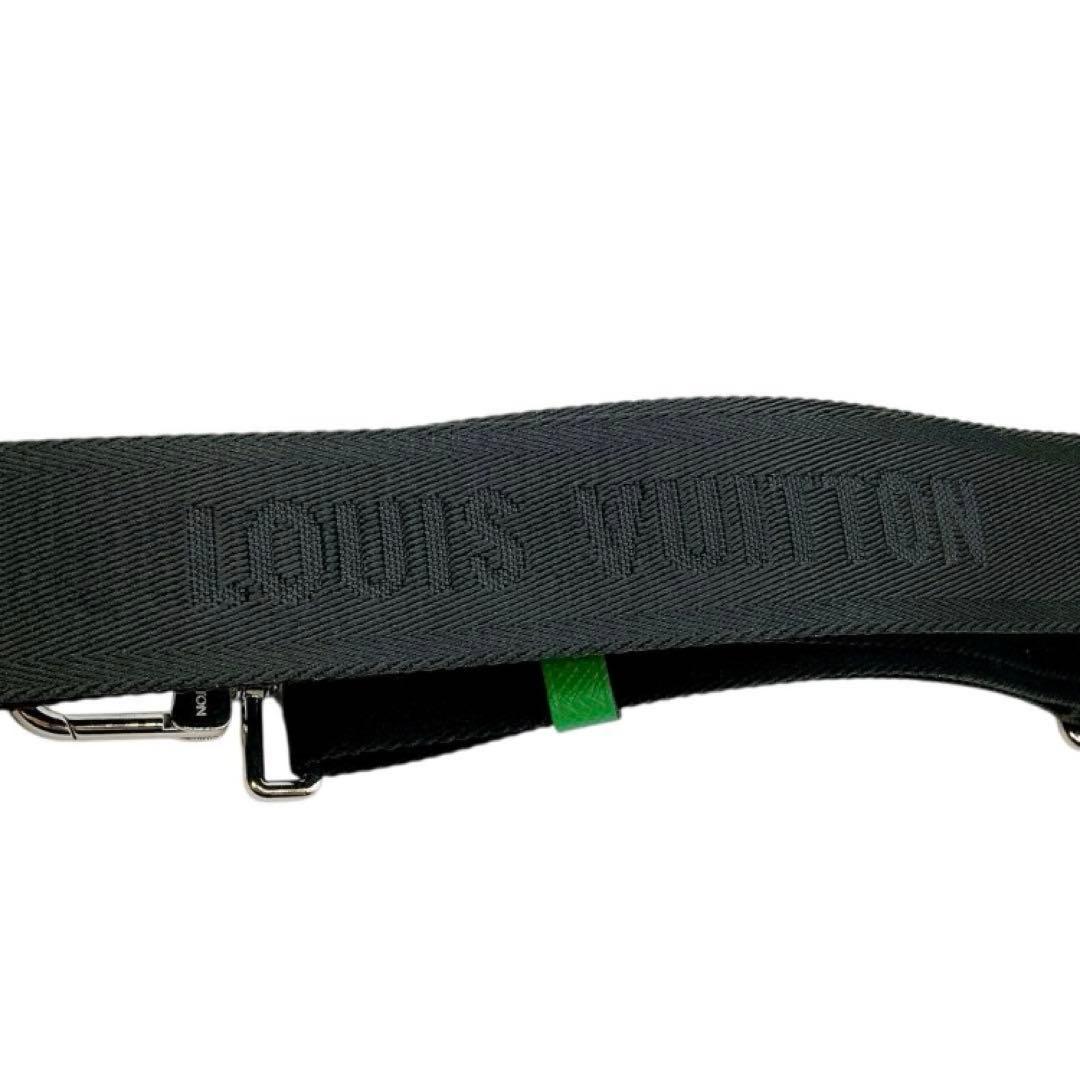 極美品✨LOUIS VUITTON ショルダーストラップ　ブラック　グリーン
