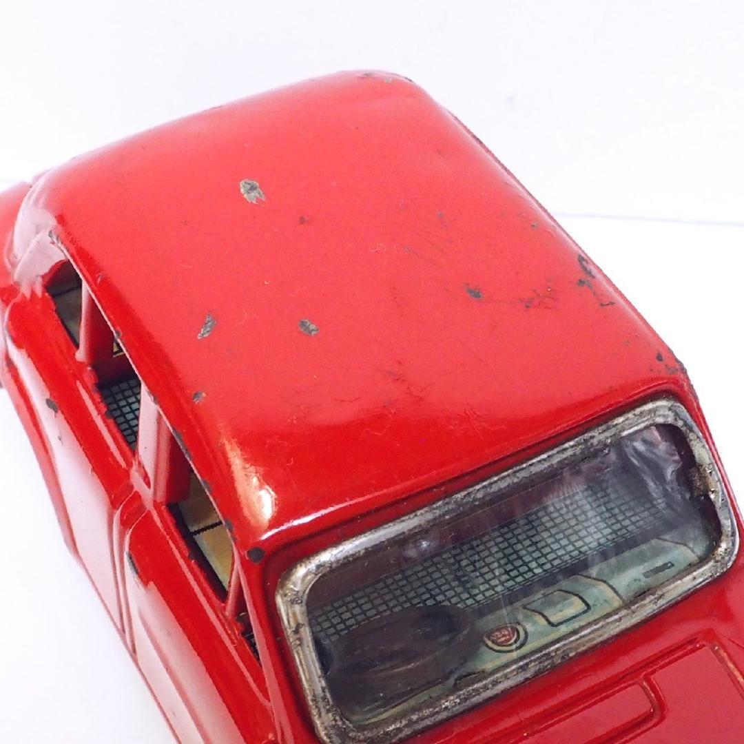 萬代屋【ダットサン セダン1000赤】ブリキtin toy car自動車【箱無】