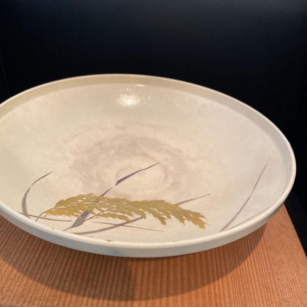 京焼 澤村陶哉 東哉 仁清瓷八束穂 鉢 音羽山 茶道具 共箱 作家もの②
