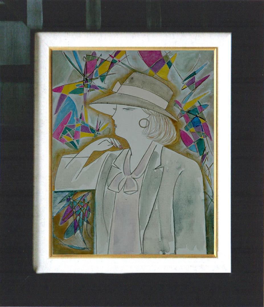 油絵 菅家令子 絵 絵画 インテリア F4-071412 人物 女性像