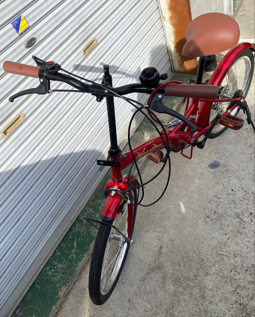 11RT1 折りたたみ自転車 レッド 20インチ 6段変速