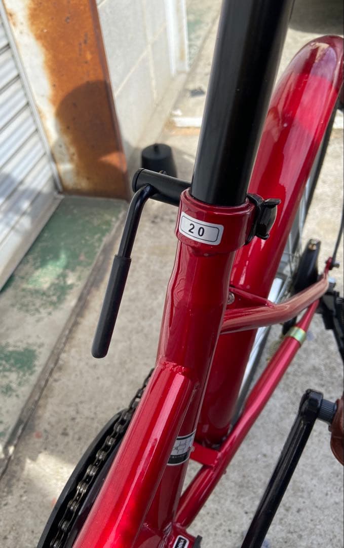 11RT1 折りたたみ自転車 レッド 20インチ 6段変速