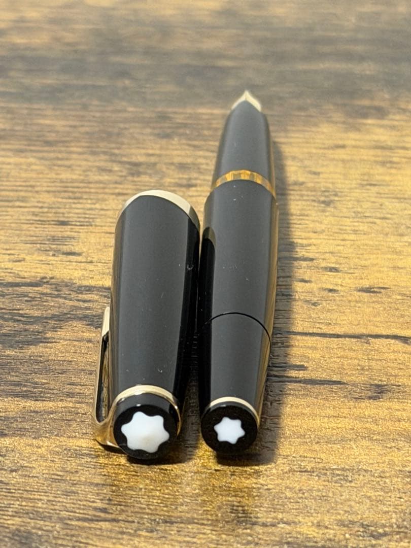 筆記確認＆洗浄済　1960年代　モンブラン　12 万年筆 18金　ゴールド　細字