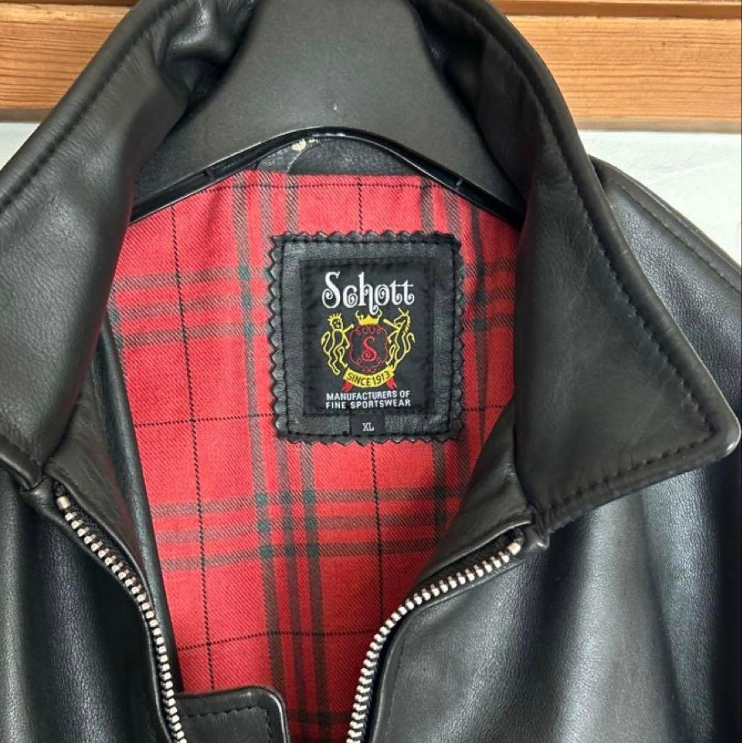 Schott シングルライダースジャケット XL