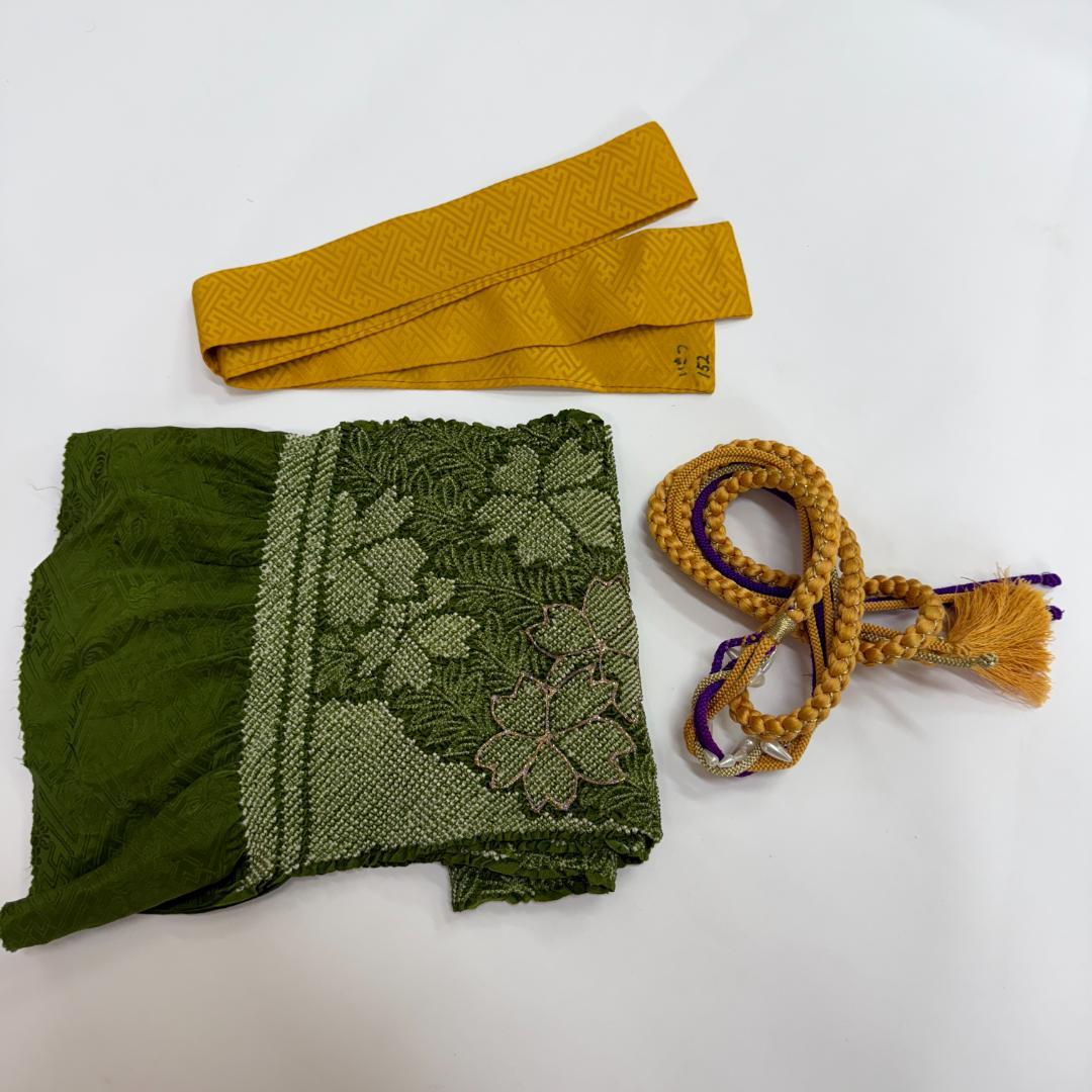 振袖フルセット 紫 無地 成人式 草履バック付 裄67cm S-198