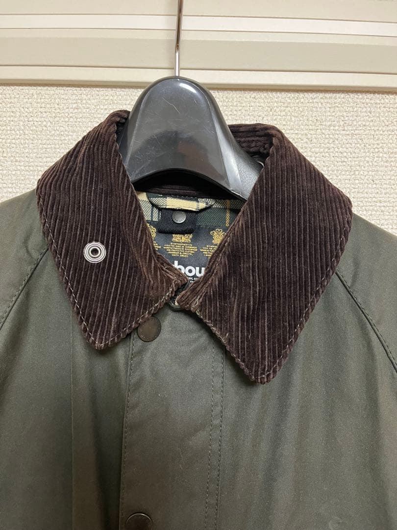 barbour 36 オリーブ コーデュロイ襟ジャケット　ビデイル　バブアー