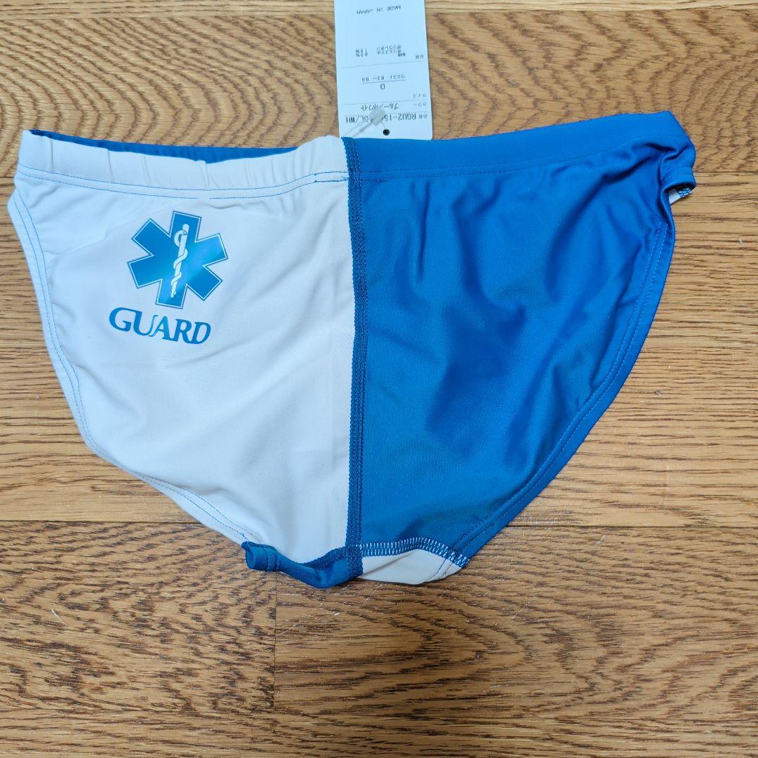 TYR 競泳水着 GUARD ロゴ入り 青/白