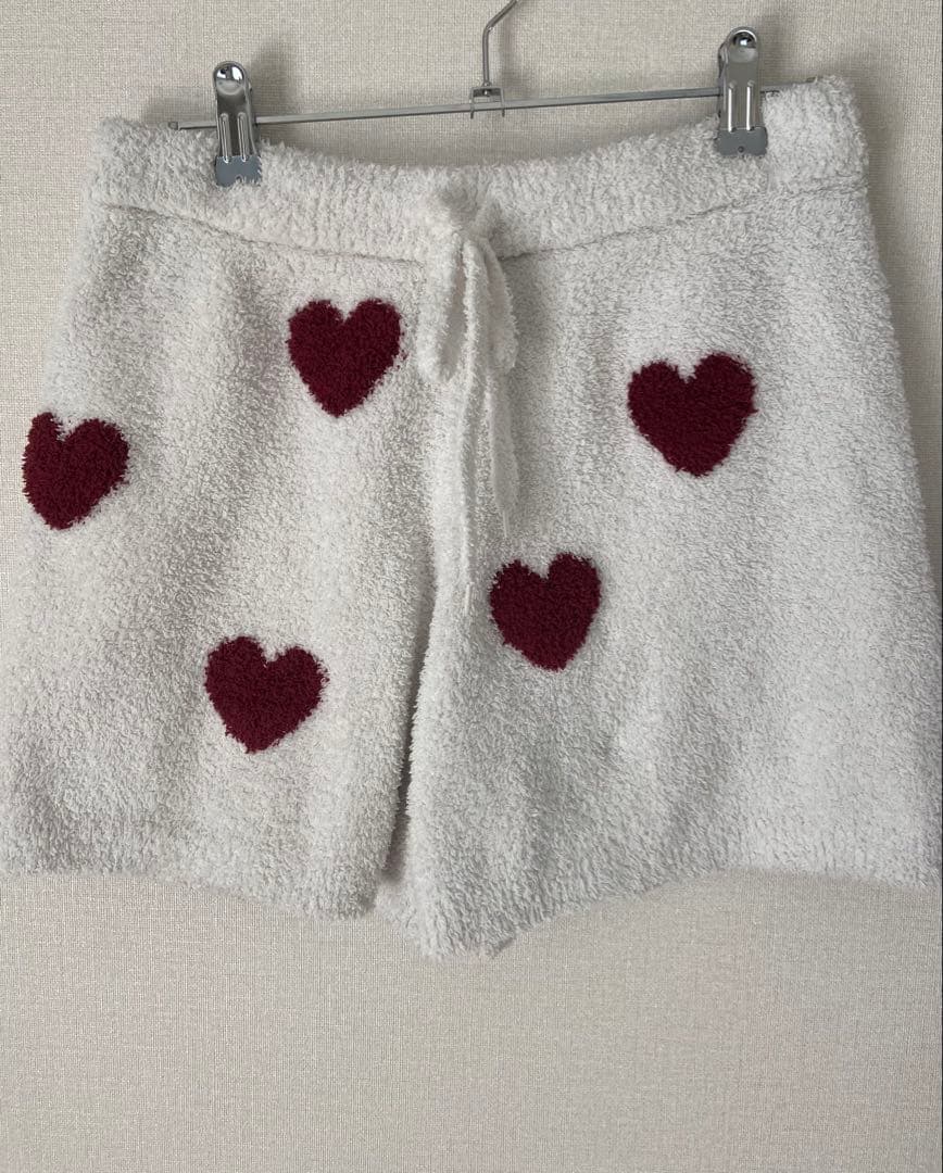 ジェラートピケ　ハート柄上下セット