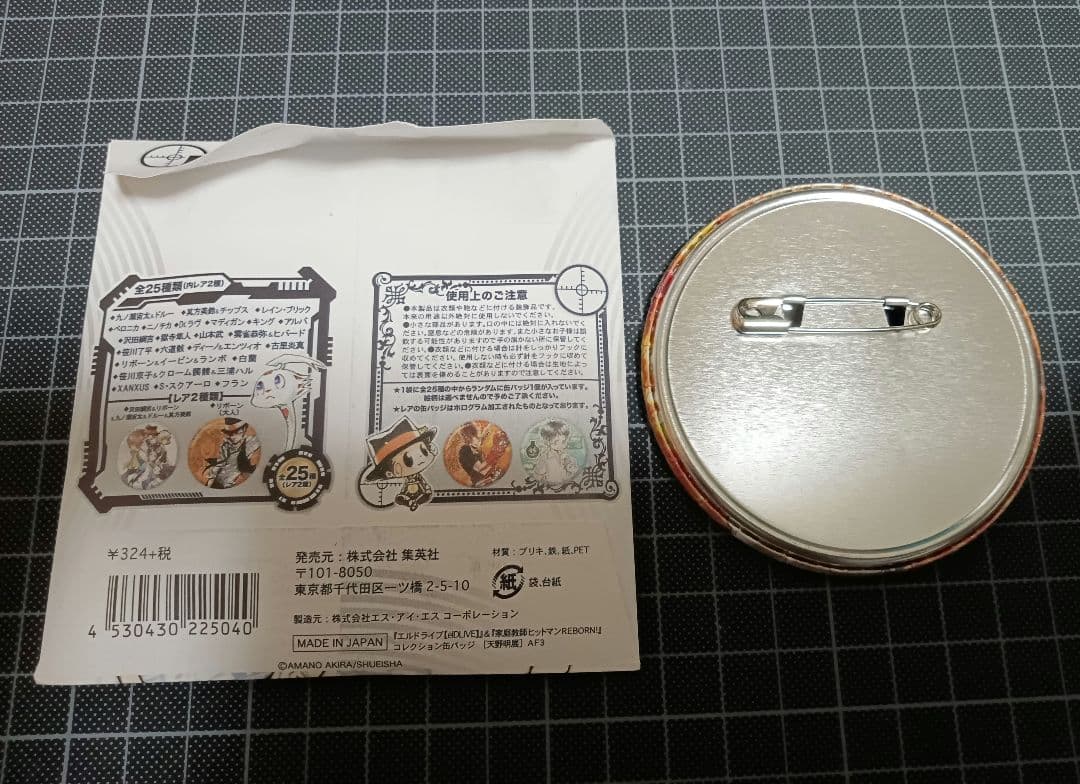 Rebo＆Dlive COLLECTION 缶バッジ　リボーン　沢田