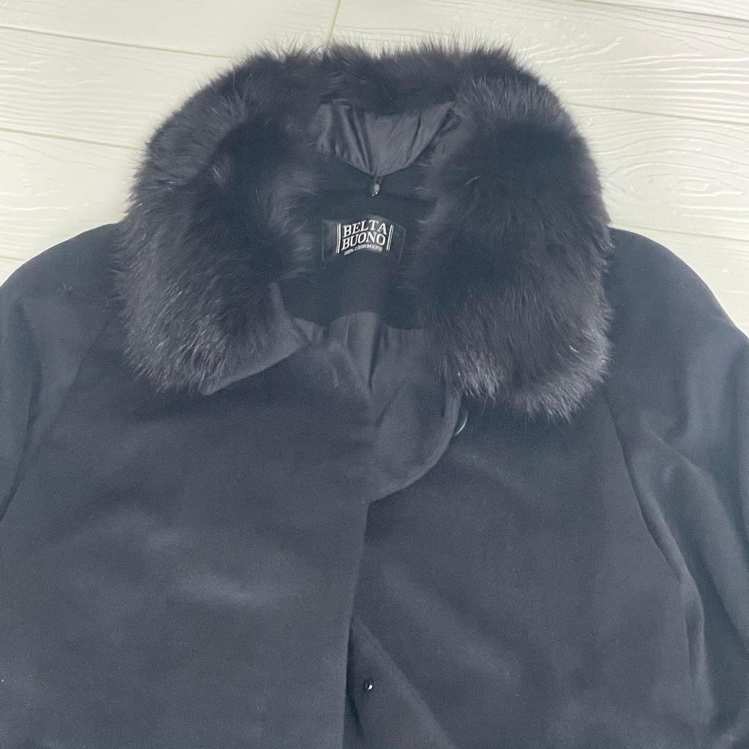 BELTA BUONO チェスターコート　ファーコートカシミア　100%