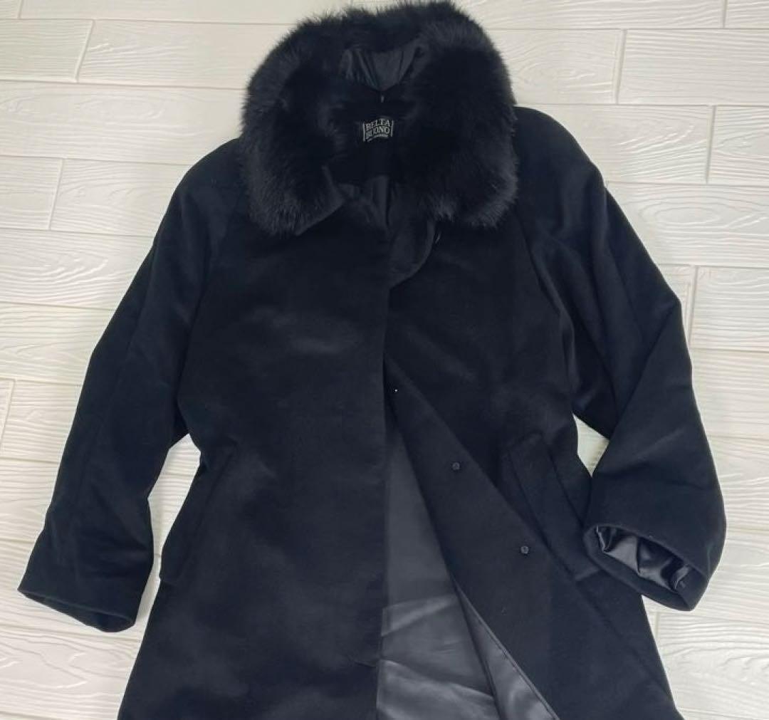 BELTA BUONO チェスターコート　ファーコートカシミア　100%