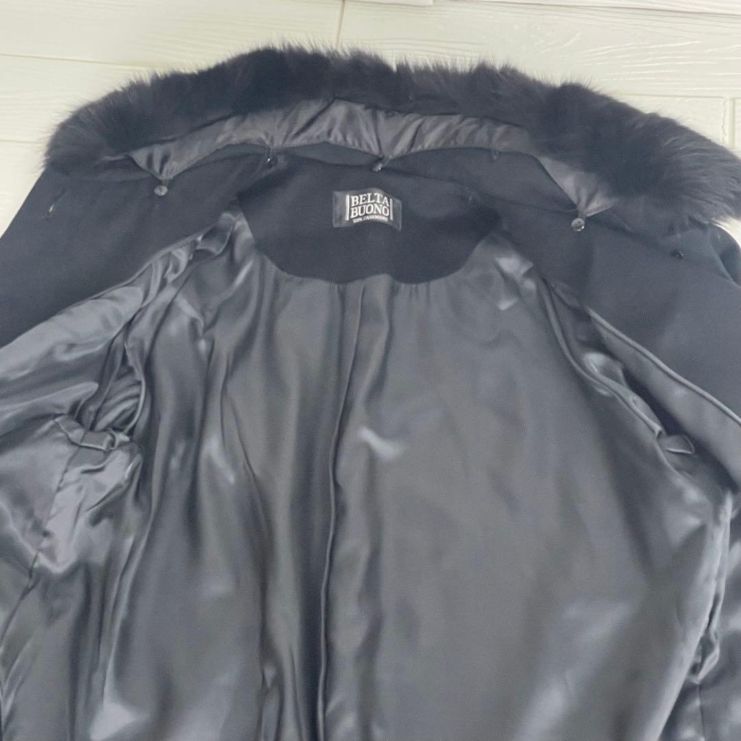 BELTA BUONO チェスターコート　ファーコートカシミア　100%